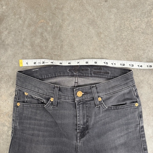 7‎ for all man kind grey skinny jeans - Picture 4 of 6